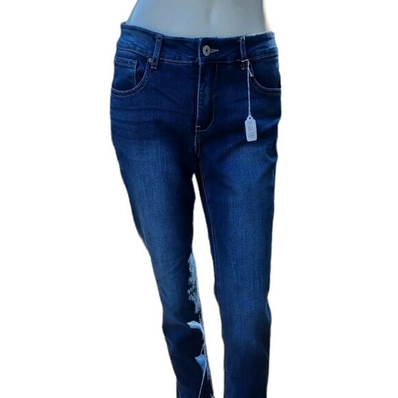 581025... Vintage America Crop Jeans Size 4/27 - Picture 2 of 6